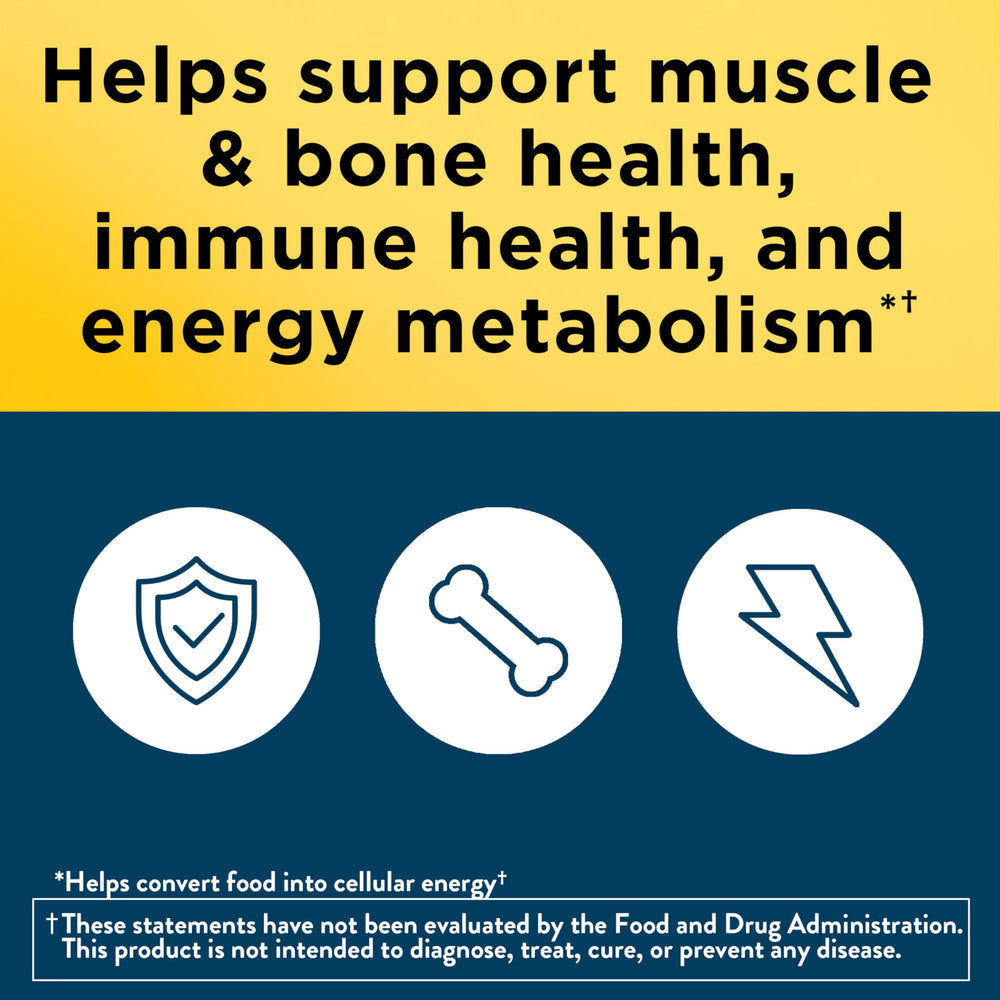 Nature Made Multivitamin For Him 50+ pour shot shows easy daily intake with water and a meal.