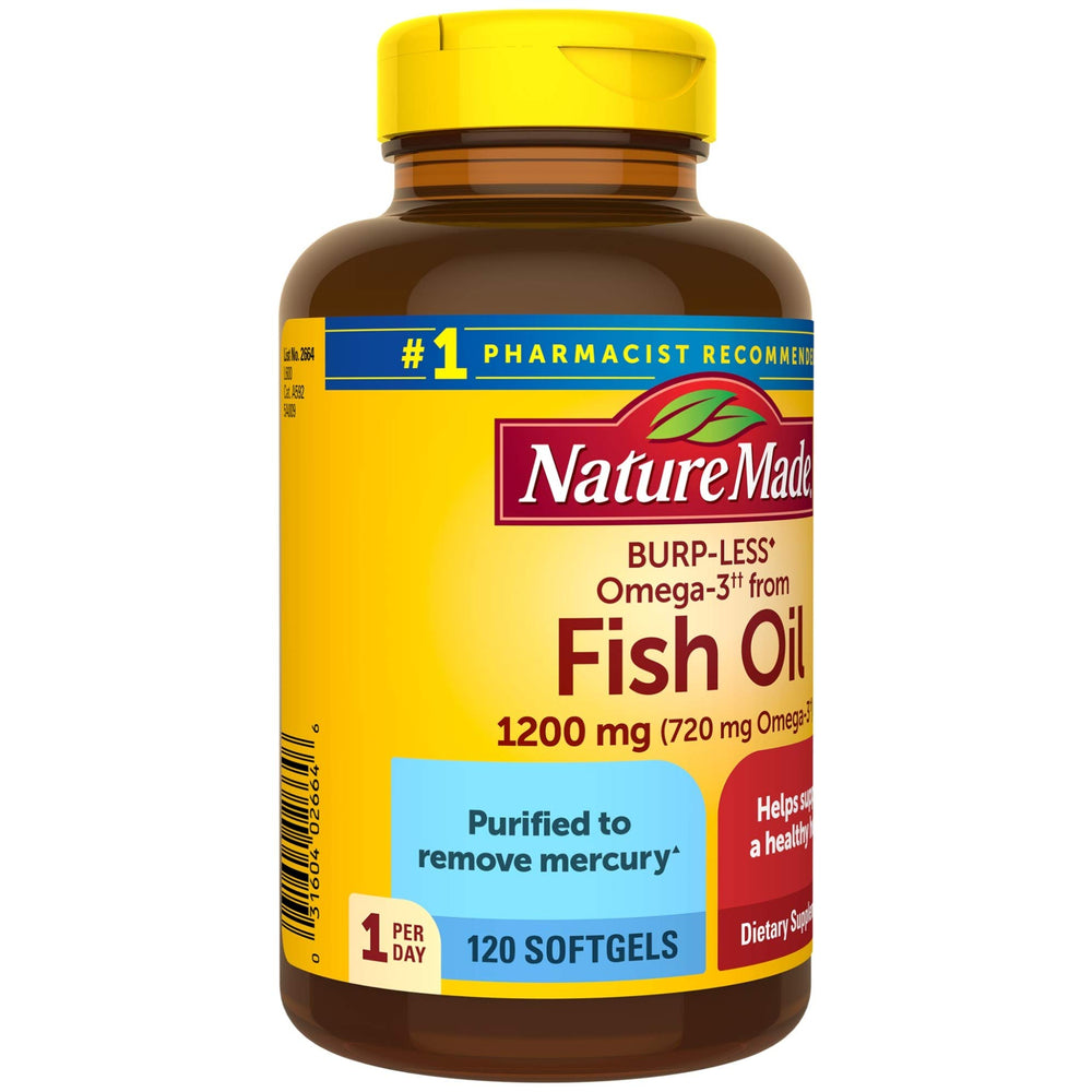 One-per-day softgel design fits a simple daily routine with Nature Made.