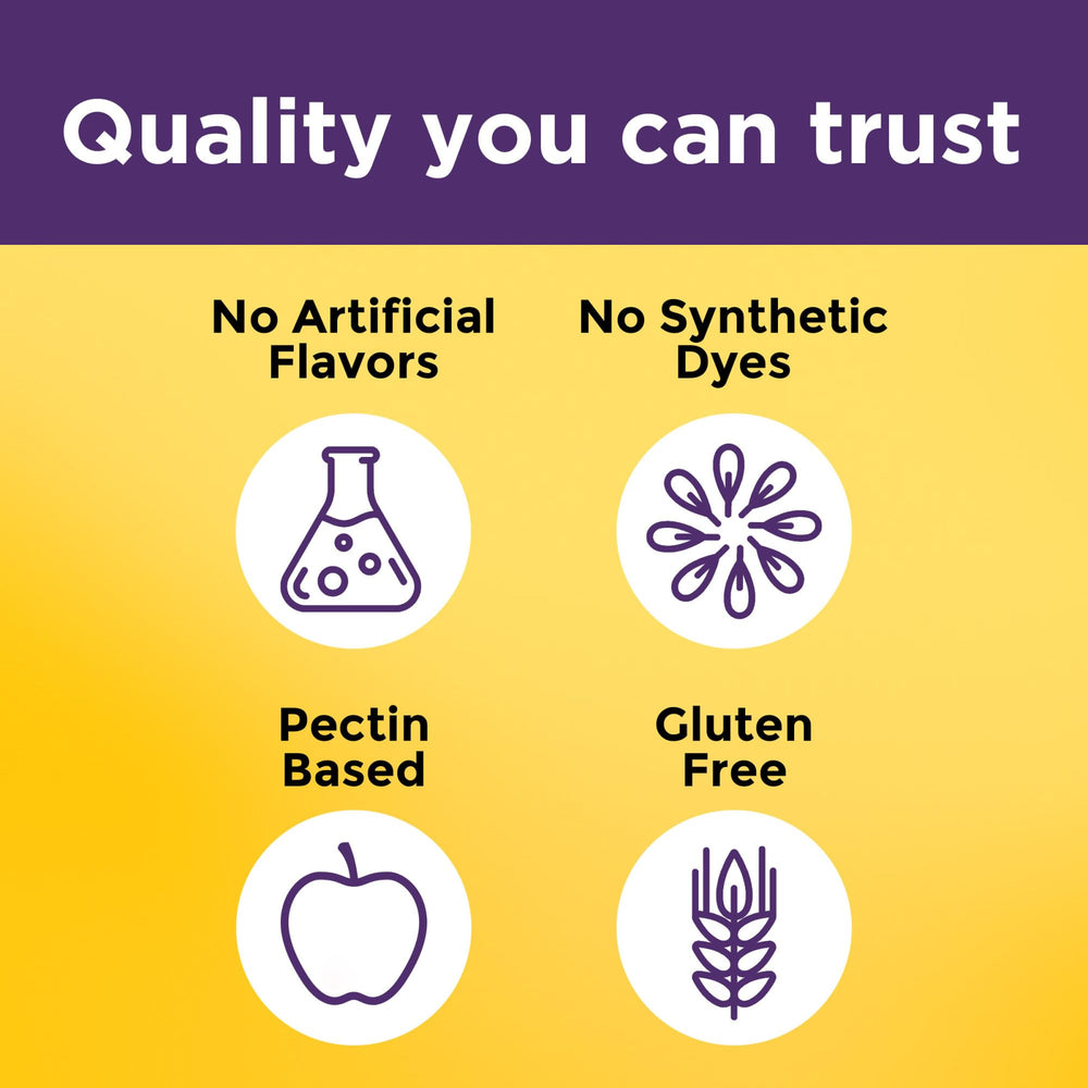 Gluten-free, pectin-based Nature Made formula with natural flavors and dyes free