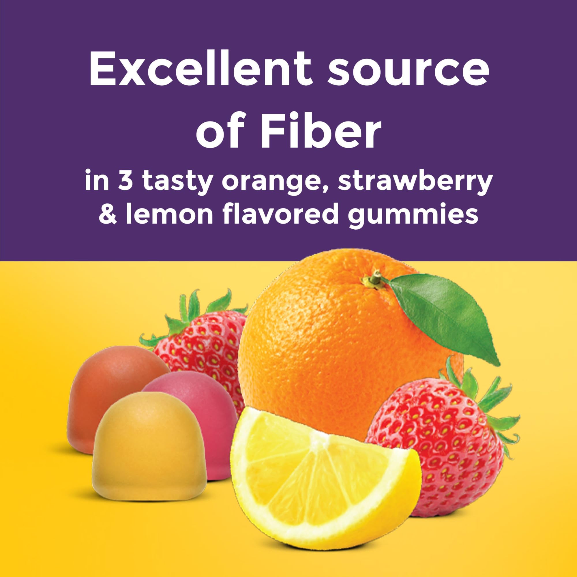Strawberry flavored Nature Made Prebiotic Fiber Gummies appealing to kids