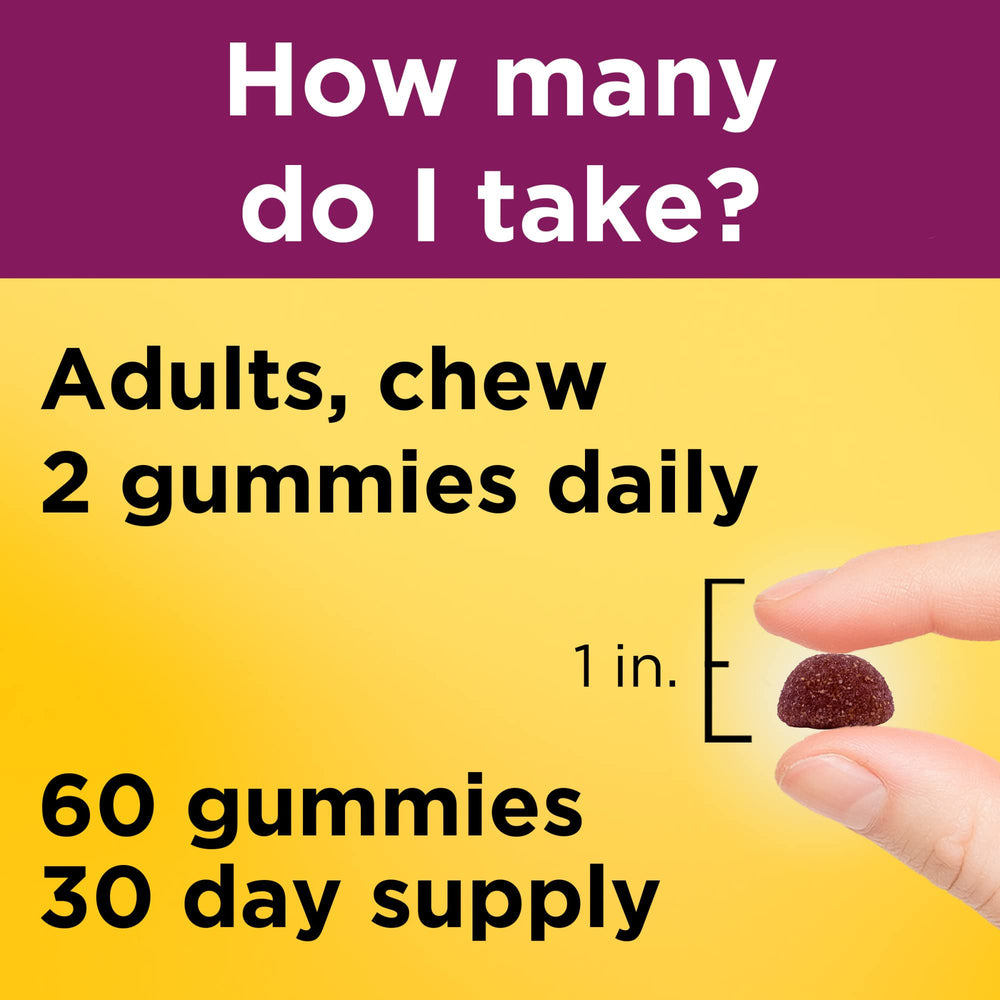 Nature Made Prenatal Gummies bottle highlights 58 mg DHA for fetal brain and eye health