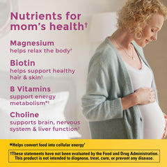 Nature Made Prenatal Gummies nutrition label highlights DHA and folic acid