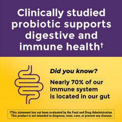 Nature Made Probiotic bottle back label highlighting BB-12 strain.