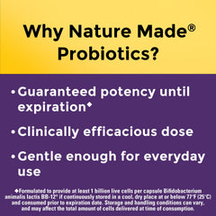 Nature Made Probiotic capsules arranged for daily immune and gut health.
