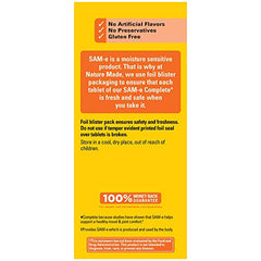 Nature Made SAM-e 200 mg bottle side highlights label and mood support potential.