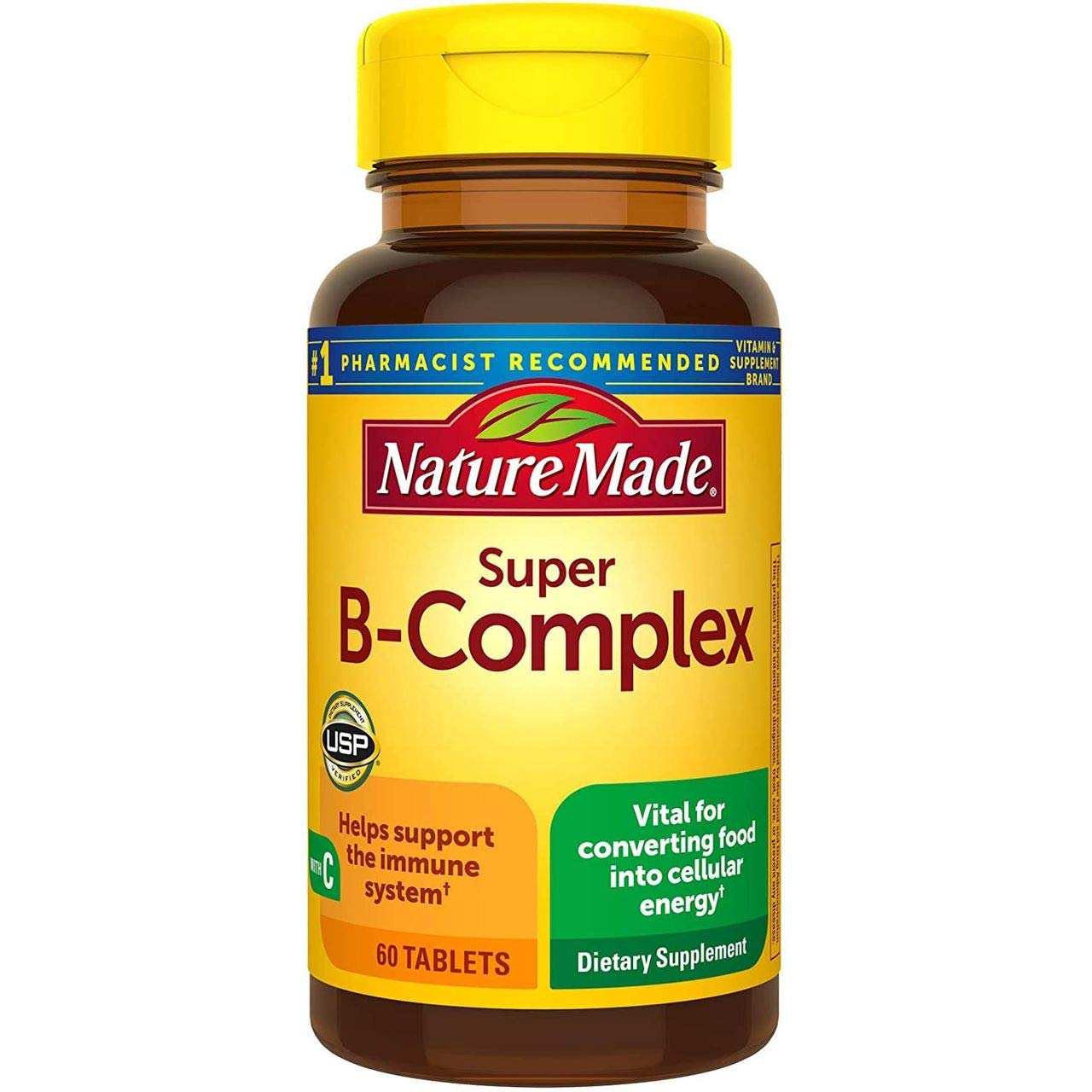 Nature Made Super B-Complex bottle pour for daily energy and metabolism support