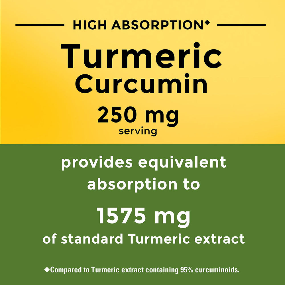 Nature Made Turmeric bottle with USP Verified seal for trust.