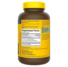 Nature Made Turmeric Curcumin 500 milligram Capsules pour demonstrates convenient daily dosing.