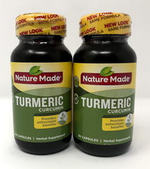 Nature Made Turmeric Curcumin 500 mg bottle; gluten-free, no artificial colors.