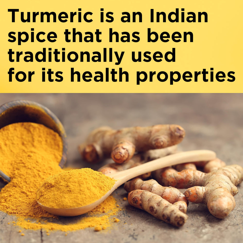 Nature Made Turmeric Curcumin 500 mg, cápsulas en frasco de 120 días.