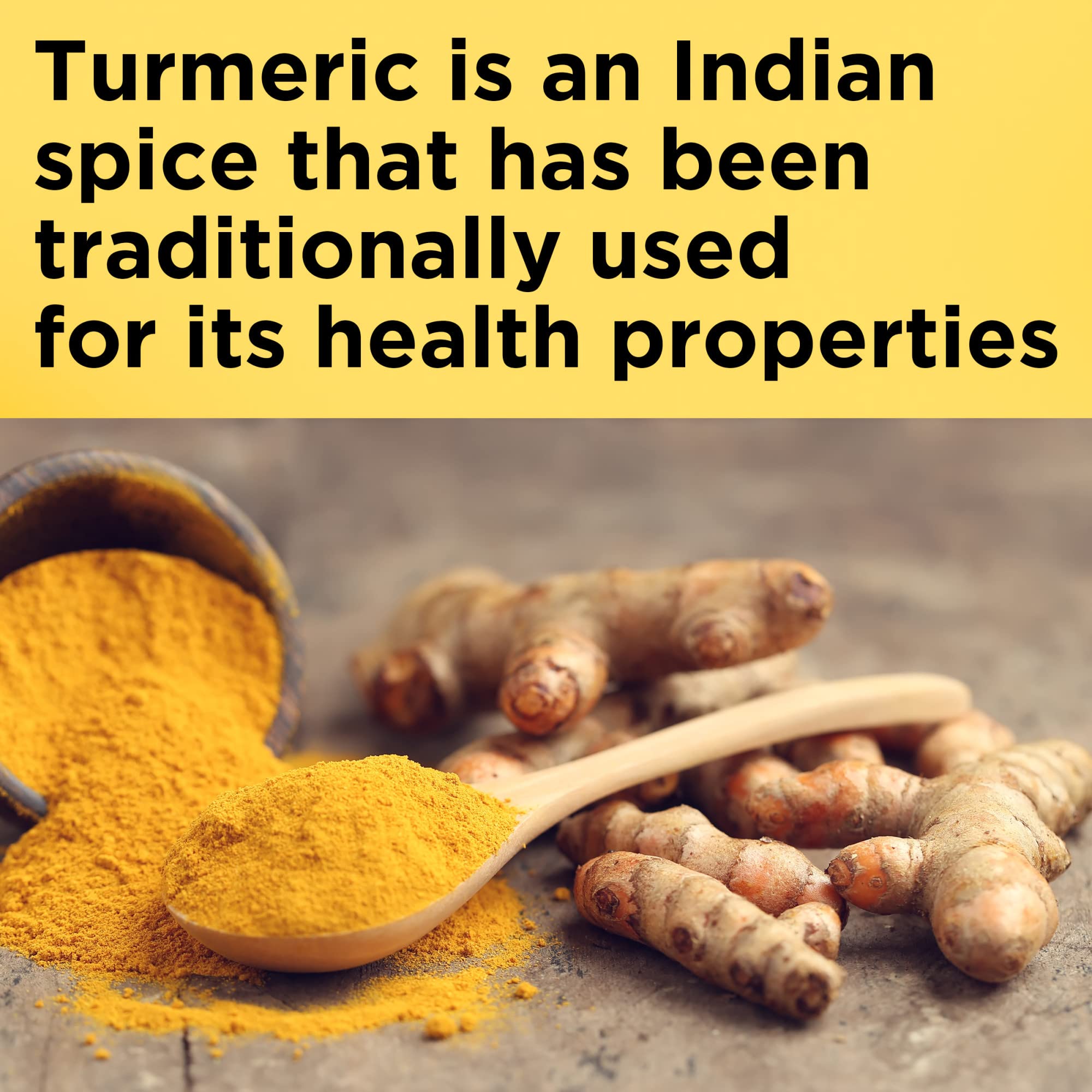 Close-up of Nature Made Turmeric Curcumin 500 mg bottle