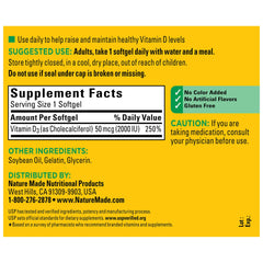 Nature Made Vitamin D3 softgels daily-use scene for daily routine.