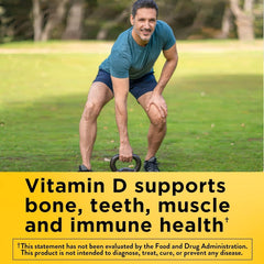 Close-up of Nature Made D3 K2 softgels packaging and label.