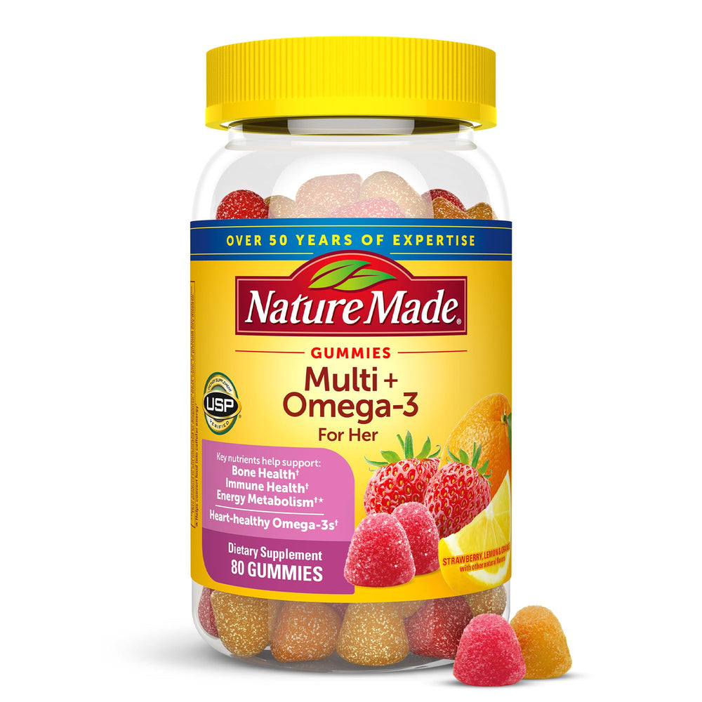 Nature Made Women's Multivitamin with Omega-3 bottle front for daily wellness support