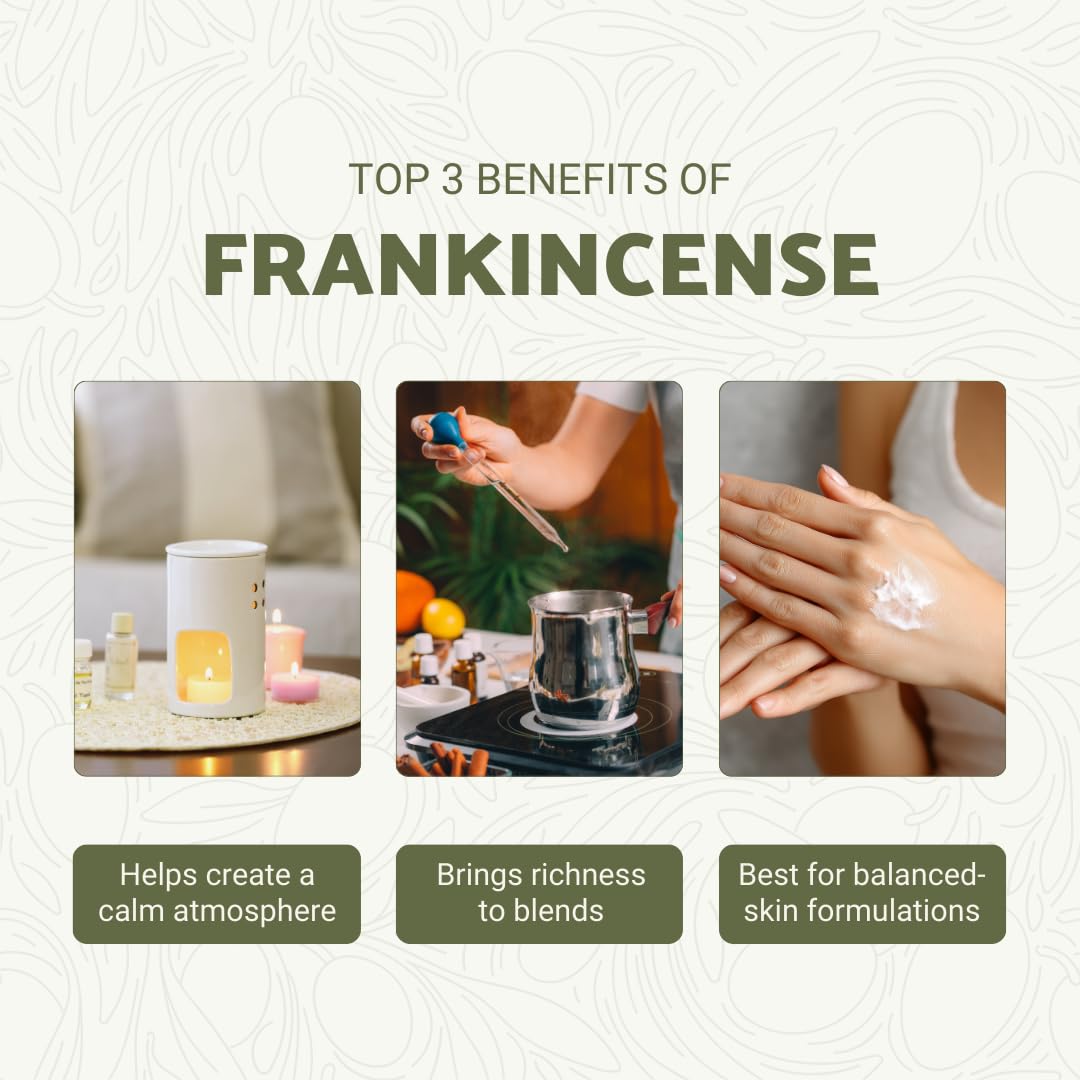 Nature Packaged Aceite Esencial Incienso, resina Boswellia para perfumar ambientes con calma.