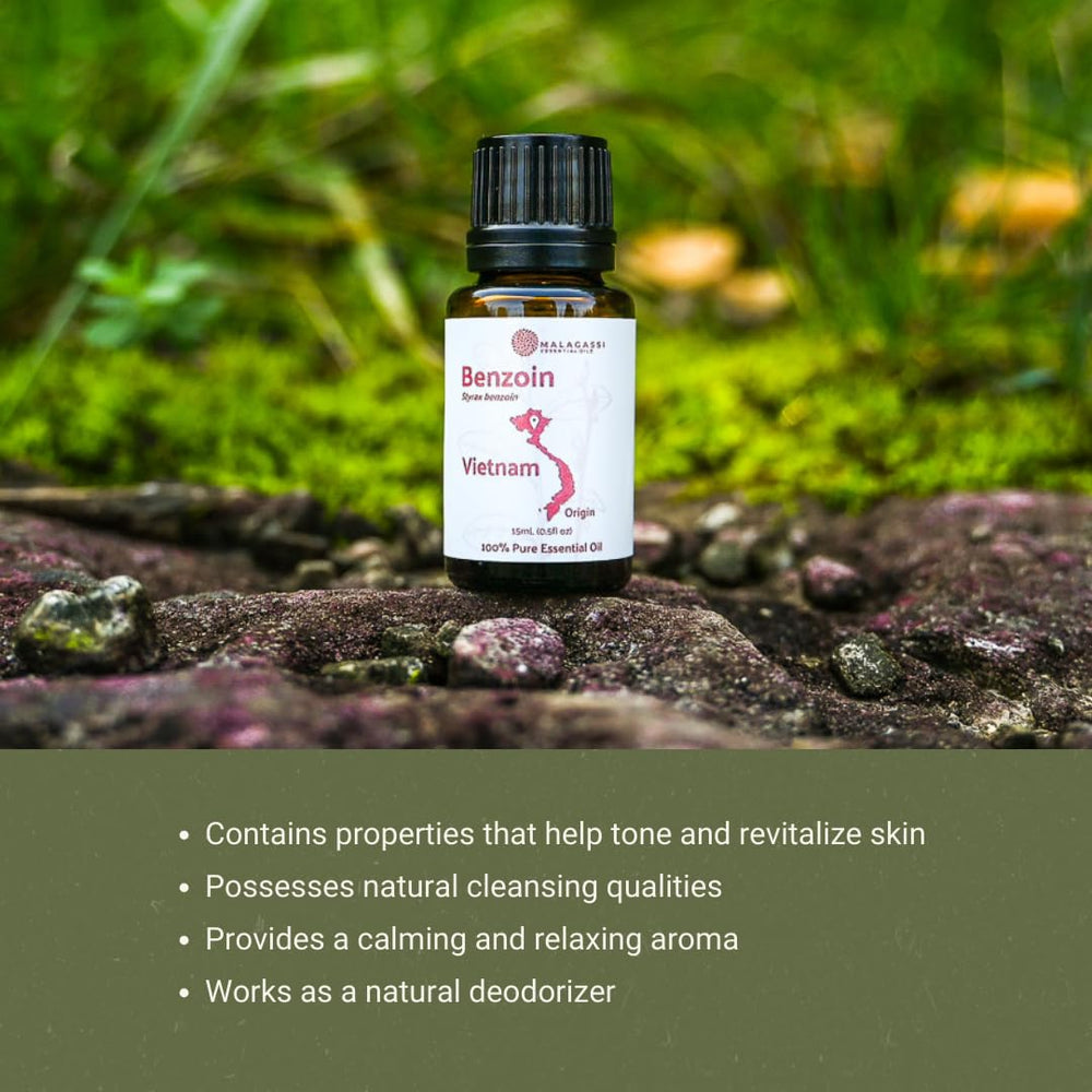 Nature Packaged Benzoin Oil natural deodorant use provides fresh scent.