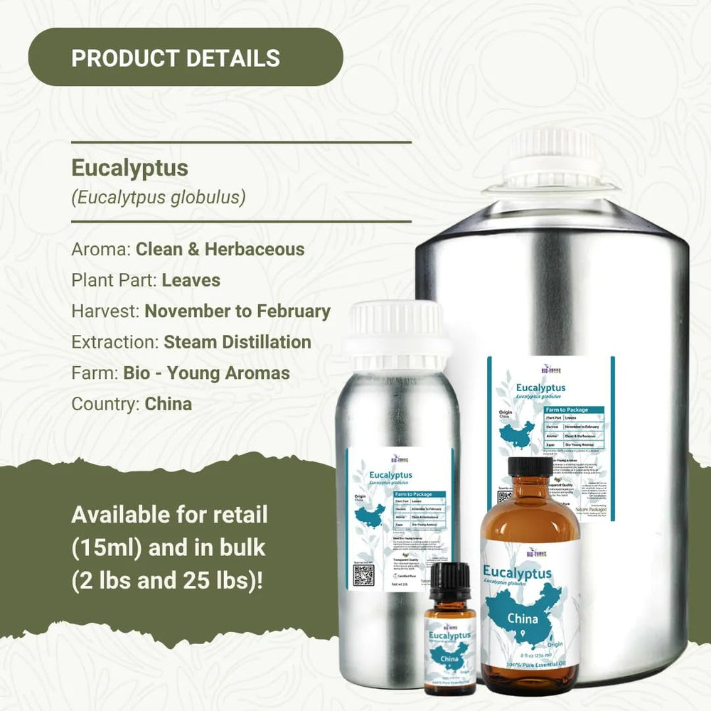 Nature Packaged Eucalyptus Oil bulk pack, highlighting savings and versatile bulk value.