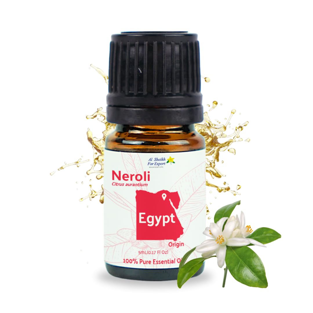 Nature Packaged Neroli oil bottle, pure Egyptian distillation for authentic aromatherapy.