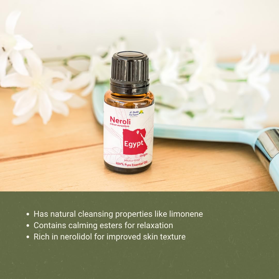 Nature Packaged Neroli oil in handmade candles for floral ambiance.