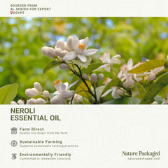 Nature Packaged Neroli oil skincare blend added to routines.