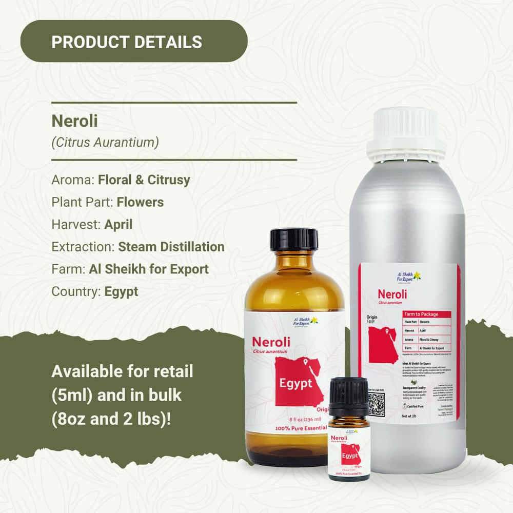 Nature Packaged Neroli oil spa moment with soothing aroma.