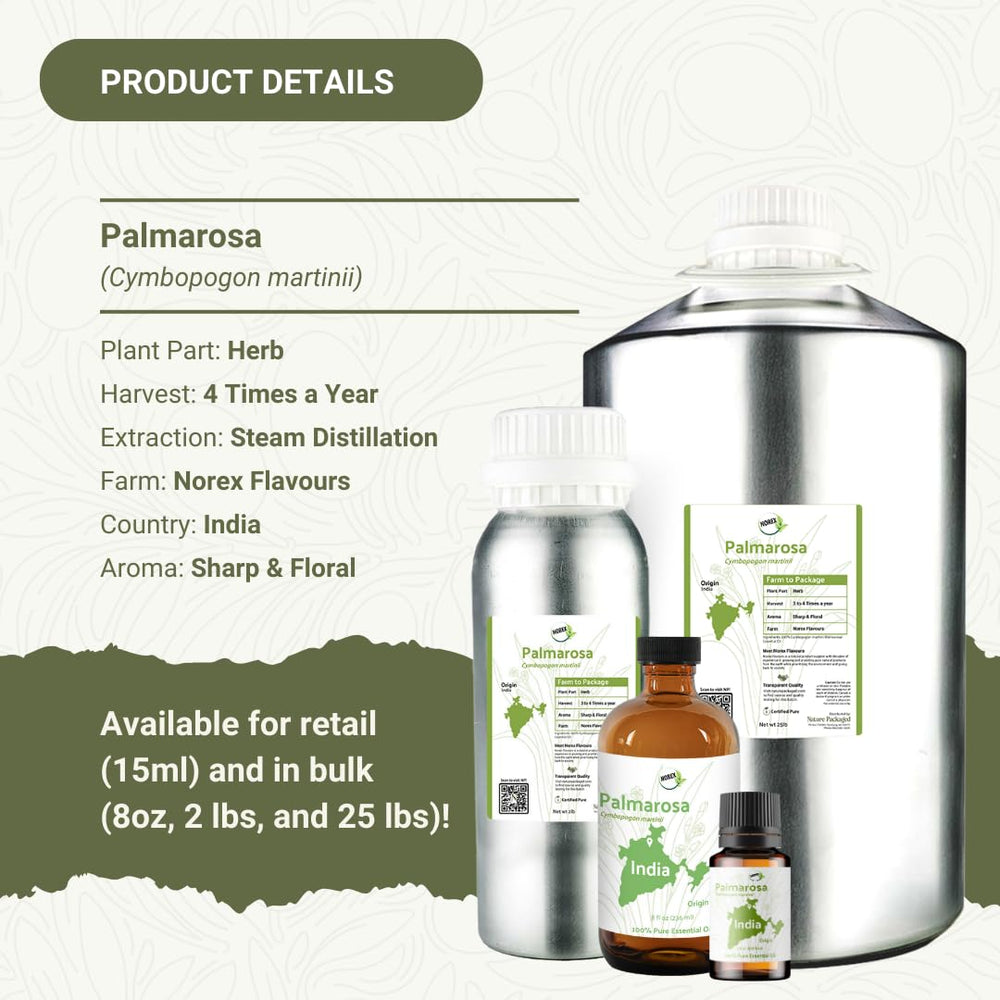 Nature Packaged Palmarosa oil serum blend supports lightweight hydration for daily care.