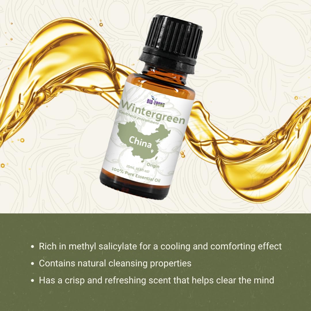Nature Packaged Wintergreen oil used in candle making for crisp fragrance