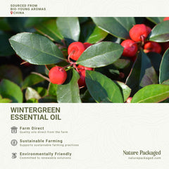 Wintergreen oil droplets from Nature Packaged for DIY blends and foot soaks