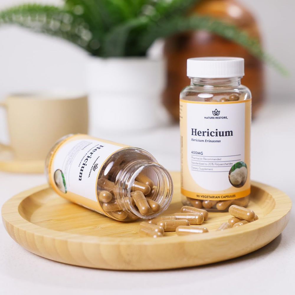 Nature Restore third-party testing seal highlighting product purity.