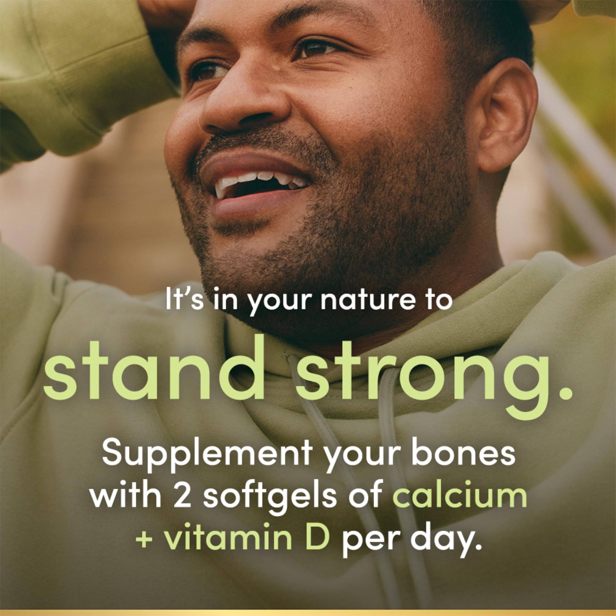 Nature's Bounty absorbable calcium 1200mg, two-pack for ongoing daily wellness