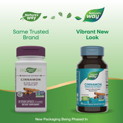Nature's Way Cinnamon Extract capsules ready for everyday routine