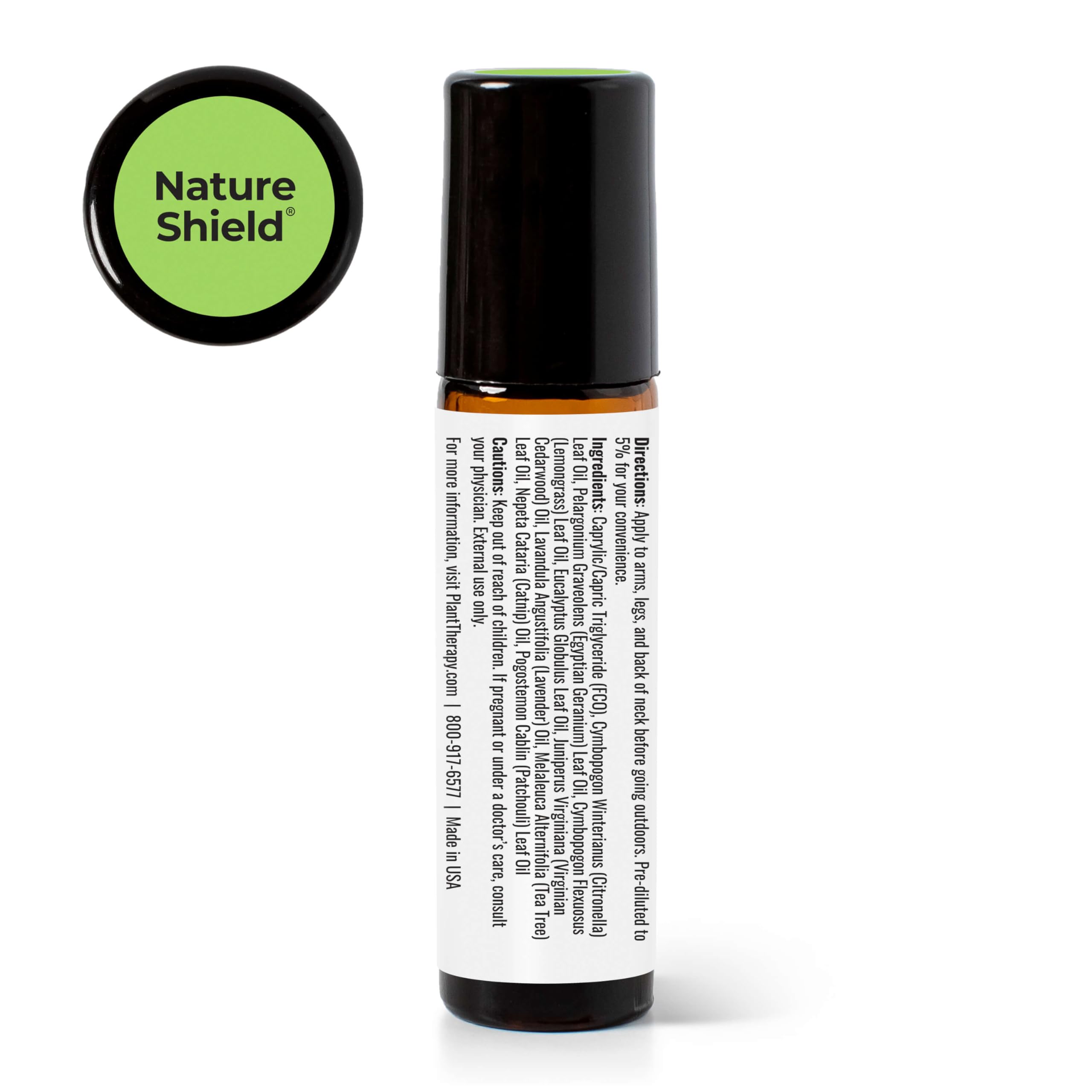 Nature Shield application on arm demonstrates quick protection for outdoor activities.