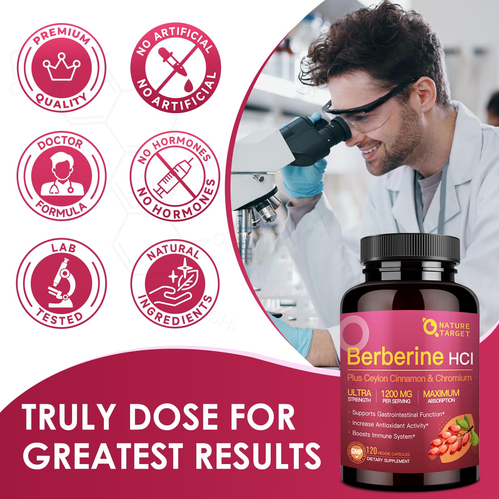 Lifestyle shot of Nature Target Berberine capsule during daily routine.