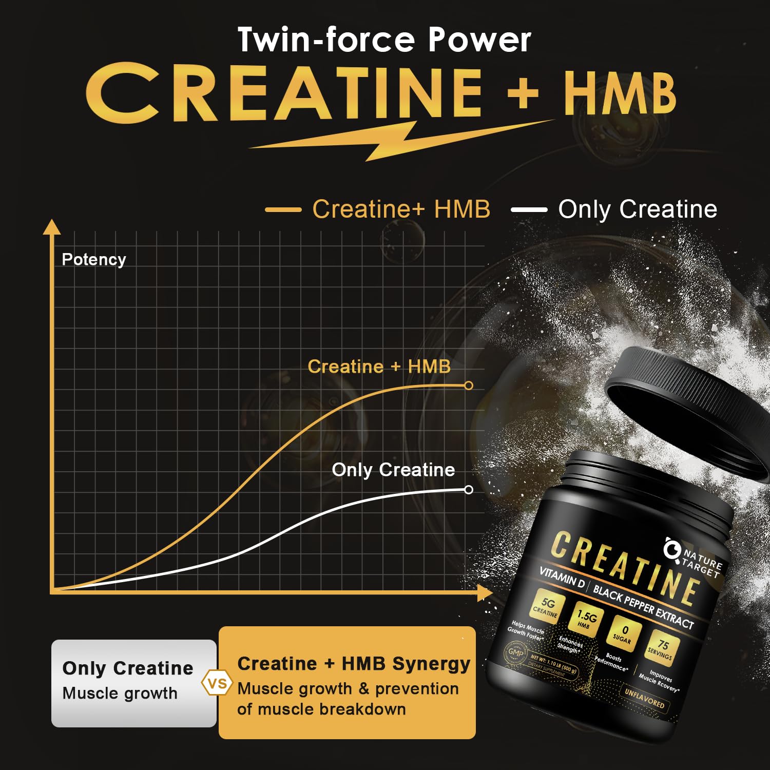 Nature Target black pepper extract label highlighting absorption support