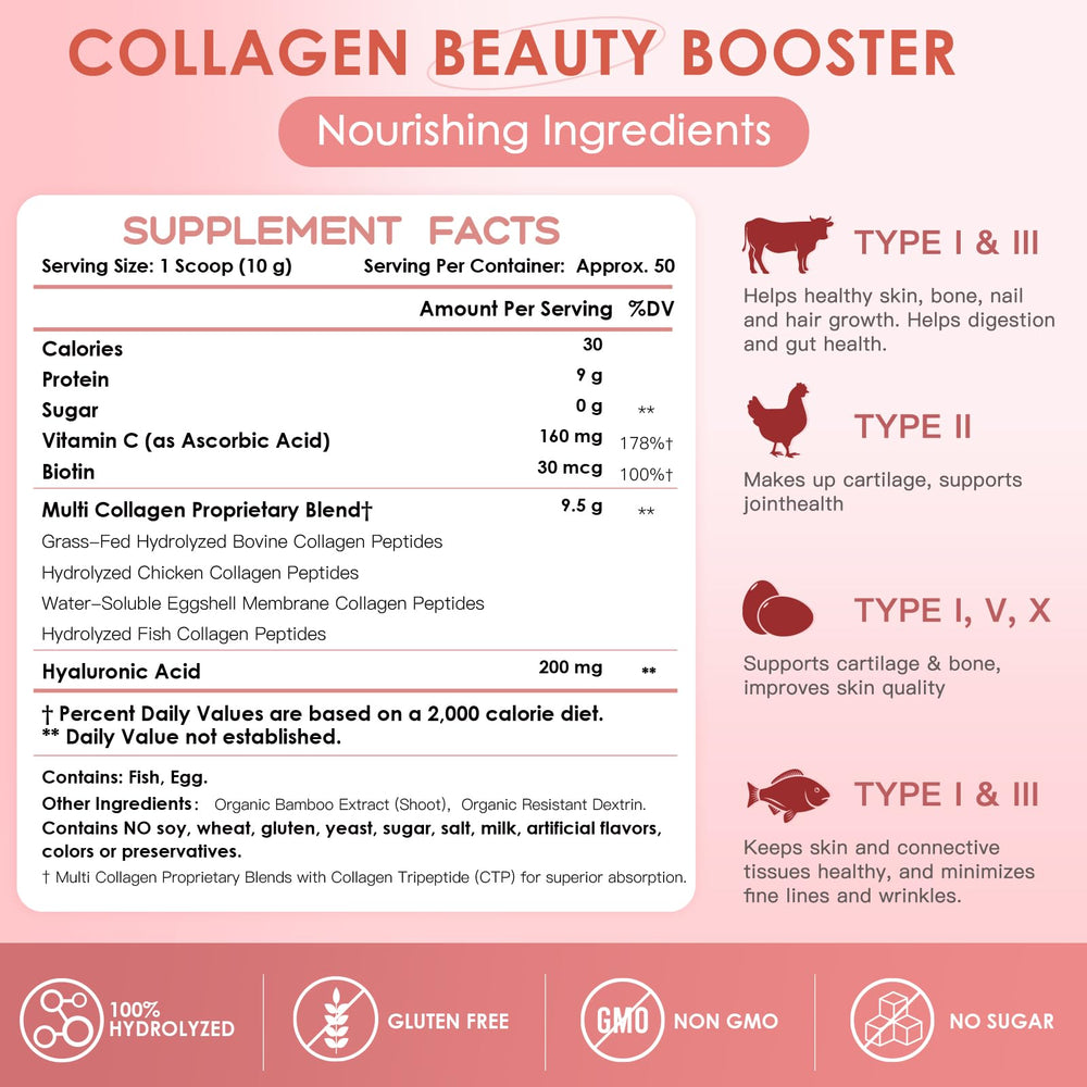 Nature Target collagen powder scoop enables easy daily dosing for consistent intake.