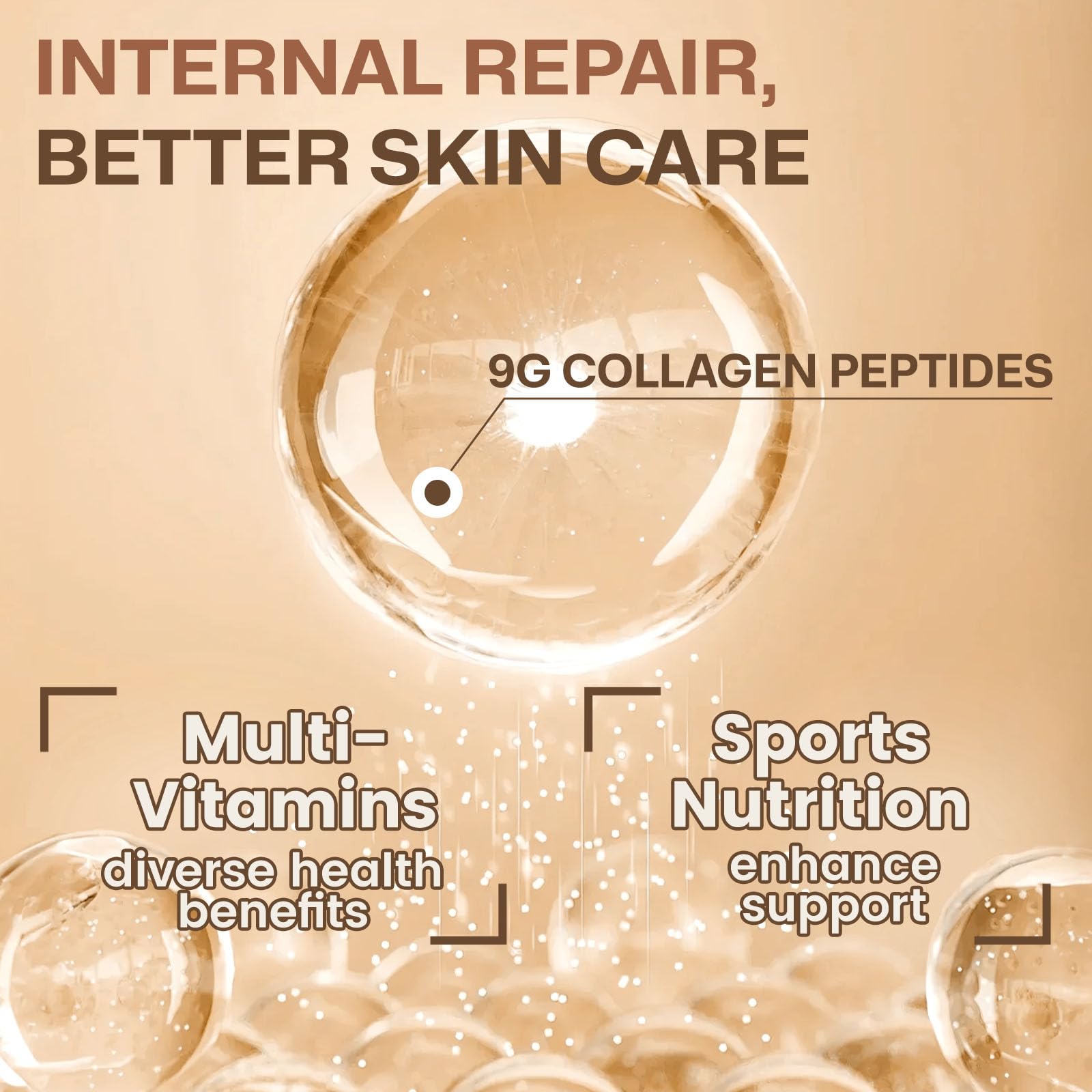 Nature Target collagen powder stirred into coffee for convenient daily use