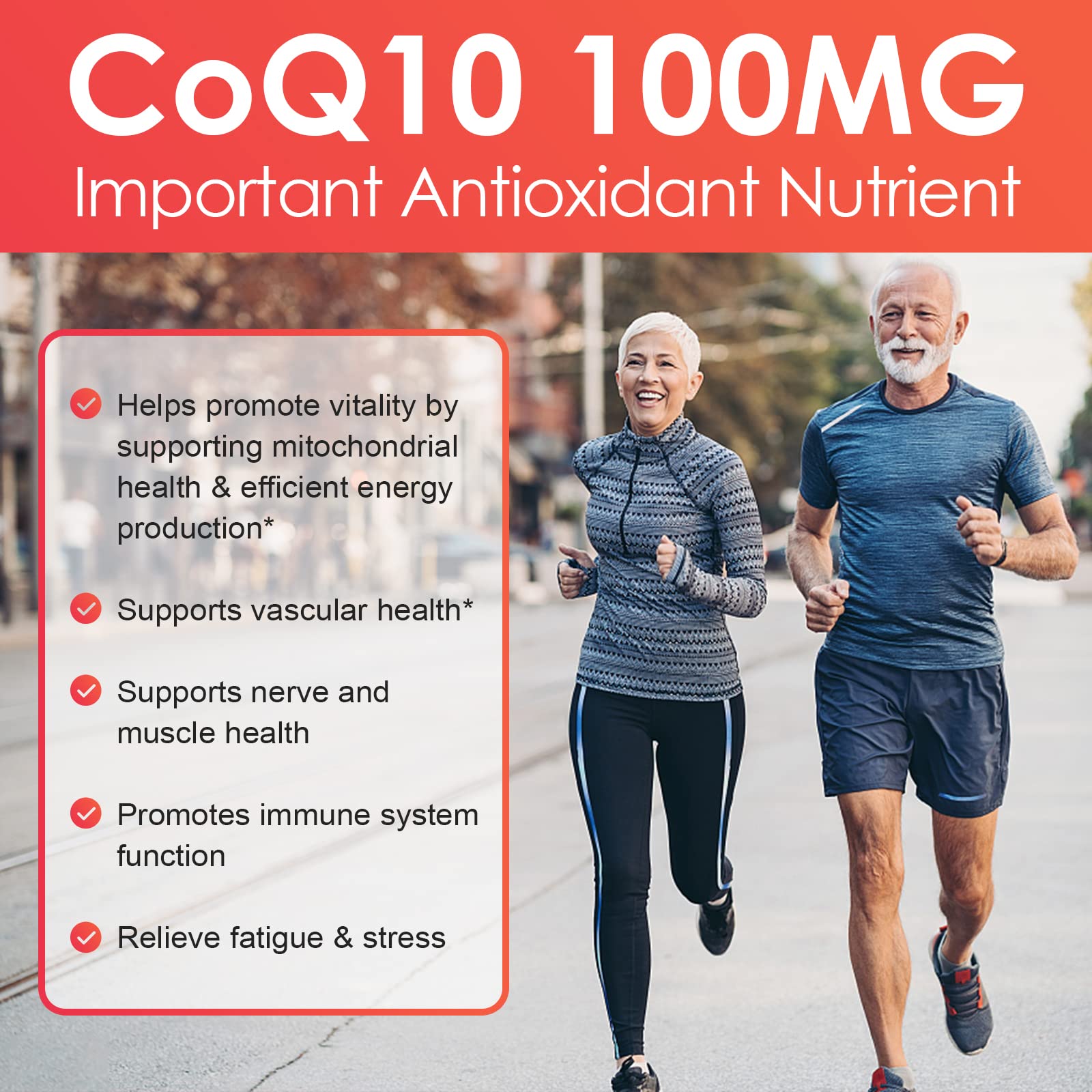 Nature Target CoQ10 packaging and label signals premium quality