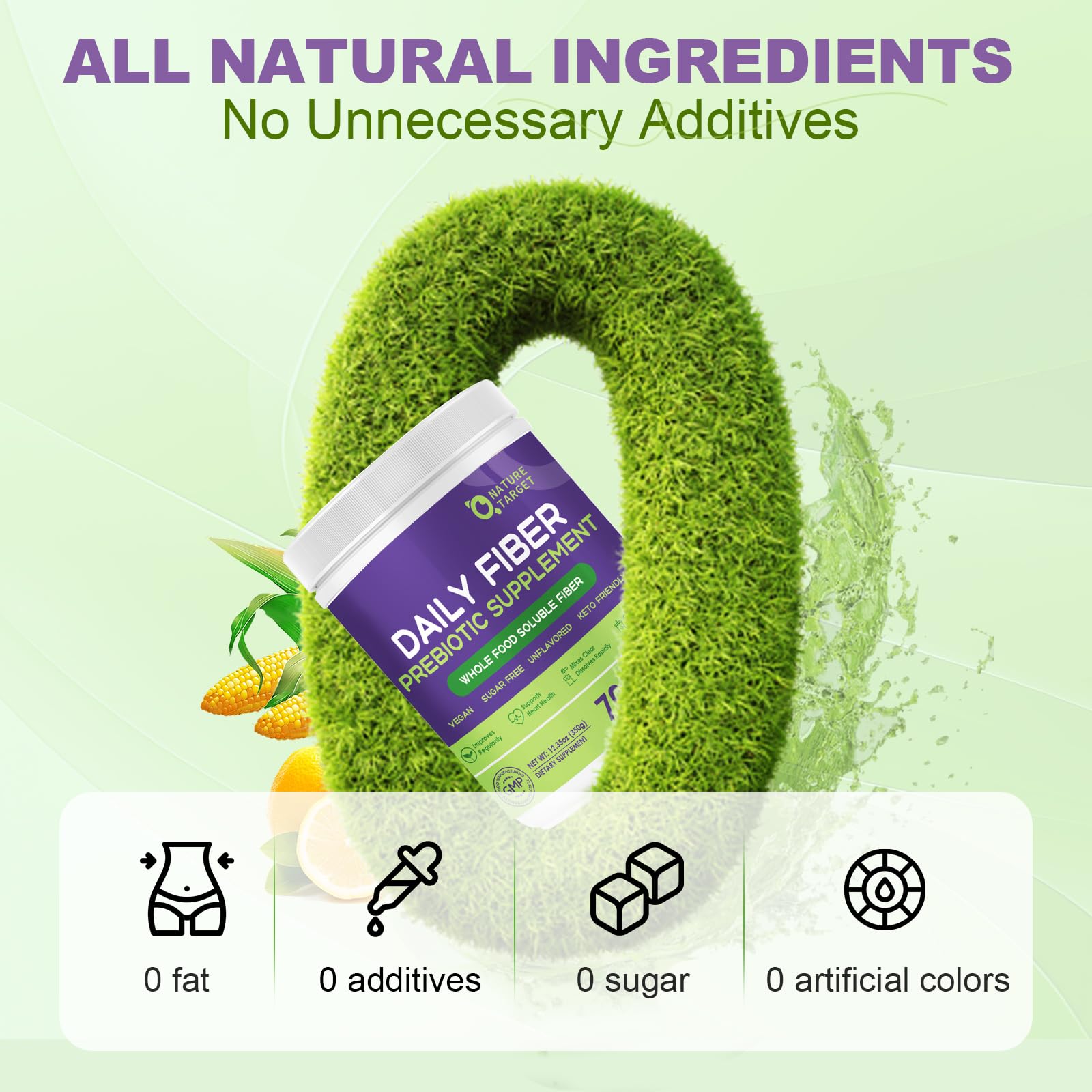 Nature Target Daily Fiber gluten-free and sugar-free formula supports dietary flexibility