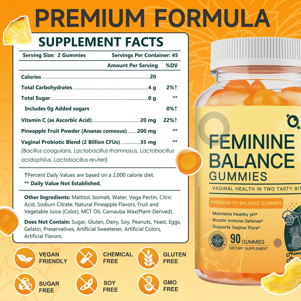 Gummies designed for digestive comfort with pineapple enzymes and probiotics