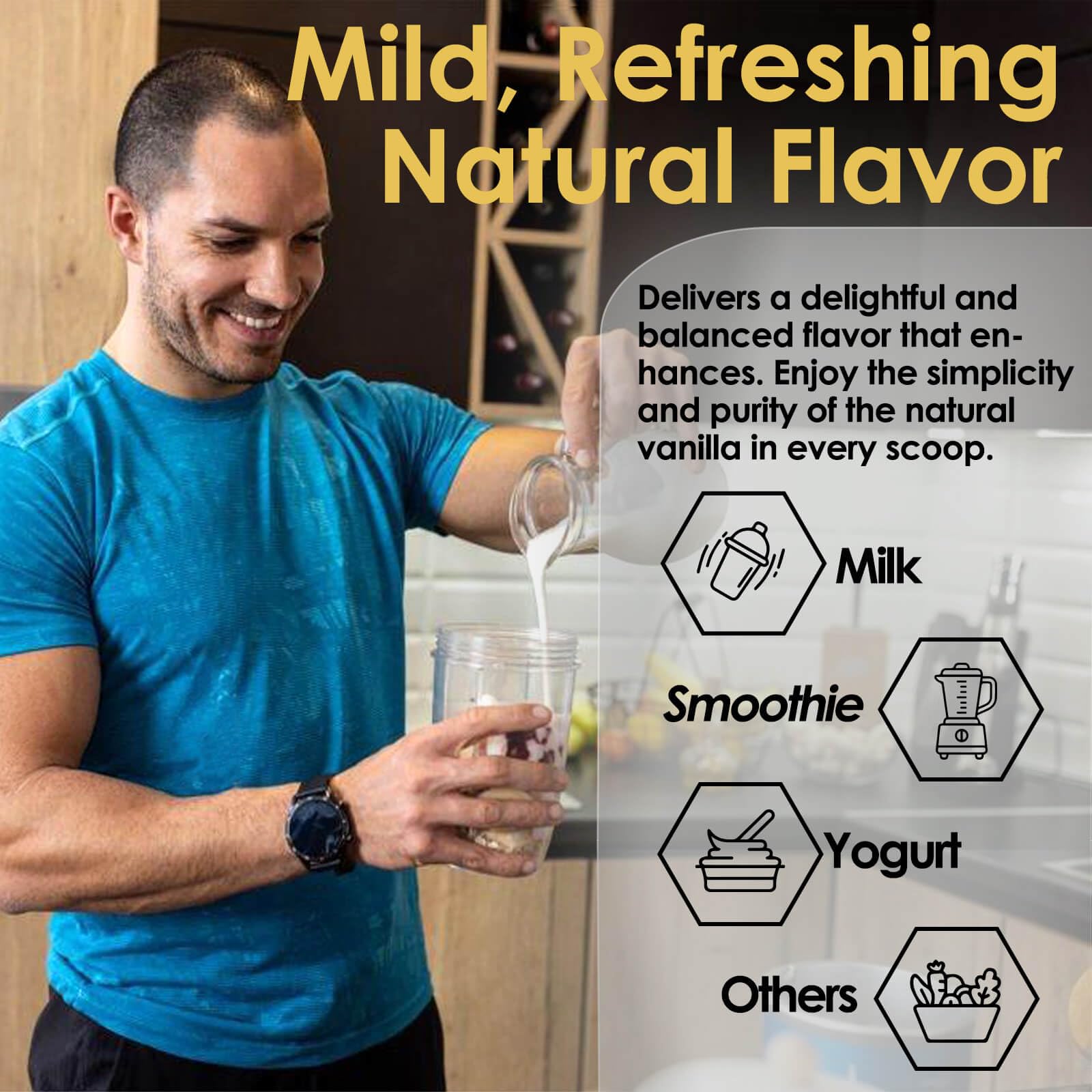 Nature Target Isolate Whey Vanilla post-workout shake ready in a glass.