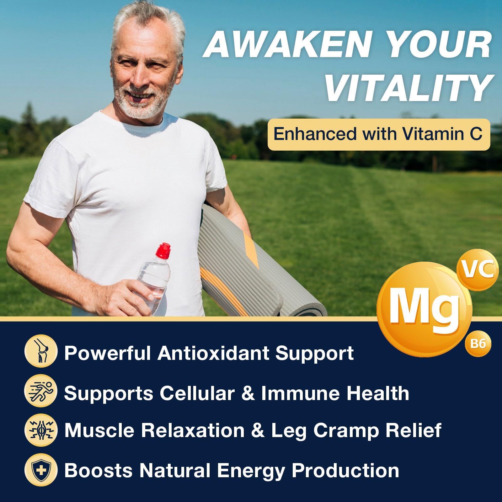Evening routine showing calmer sleep potential with magnesium glycinate.