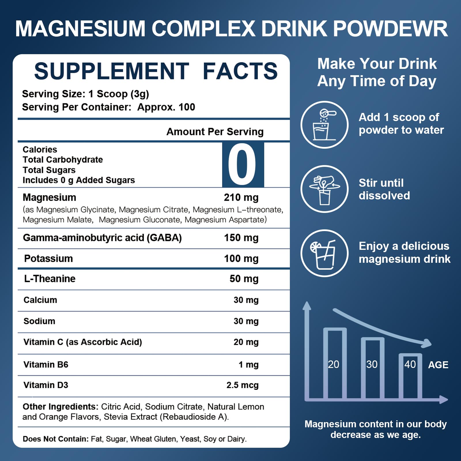 NATURE TARGET magnesium powder scoop ready for easy daily serving.