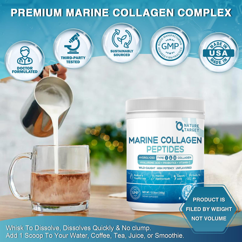 Nature Target probiotics and vitamin C boost added value for daily beauty routines.
