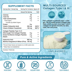 Nature Target bottle with spoon for easy daily collagen intake.