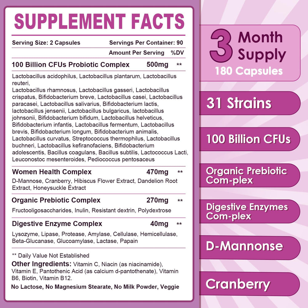 Nature Target Probiotics enteric-coated capsules emphasize gentle stomach passage.