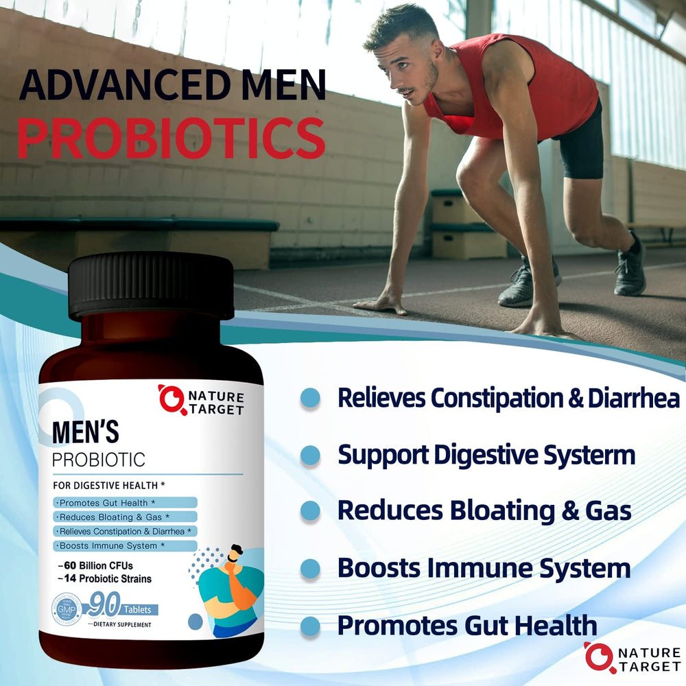 Nature Target Probiotics for Men protective cap with seal.