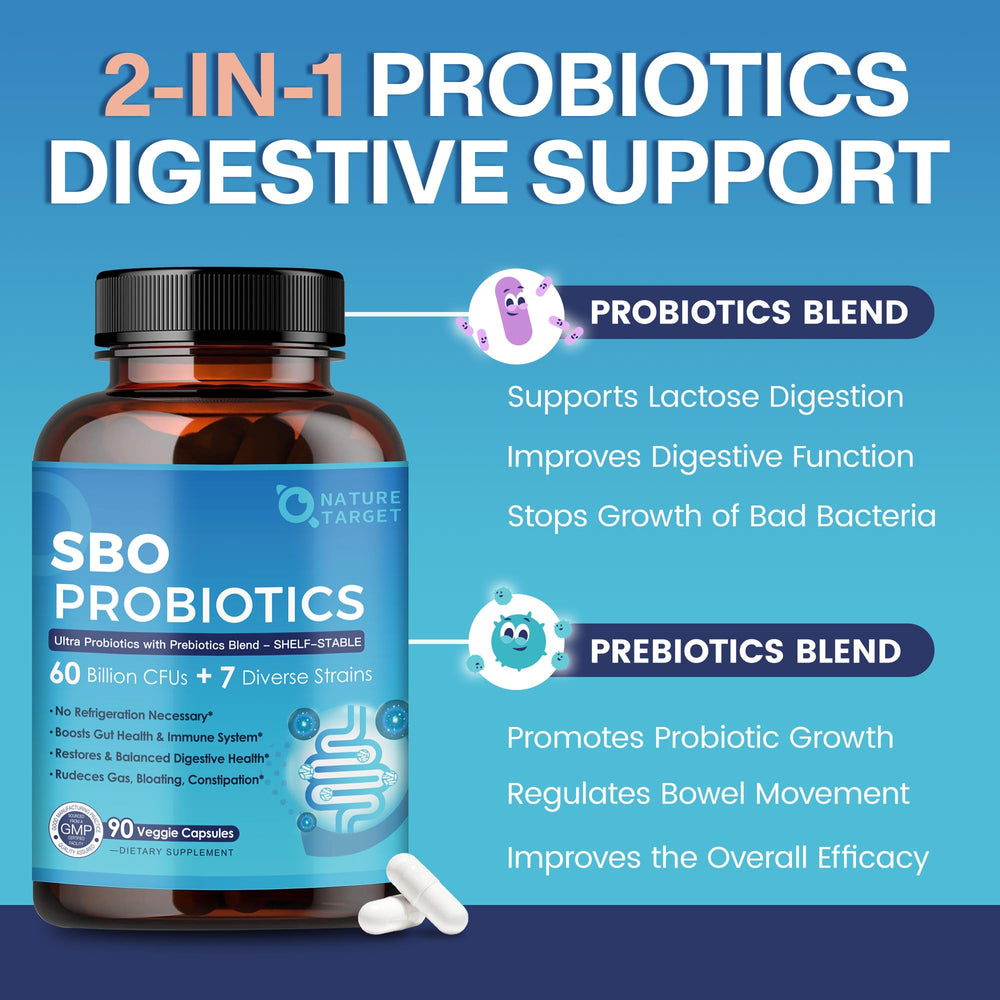 Nature Target Probiotics veggie capsules are clean, plant-based, gluten-free.
