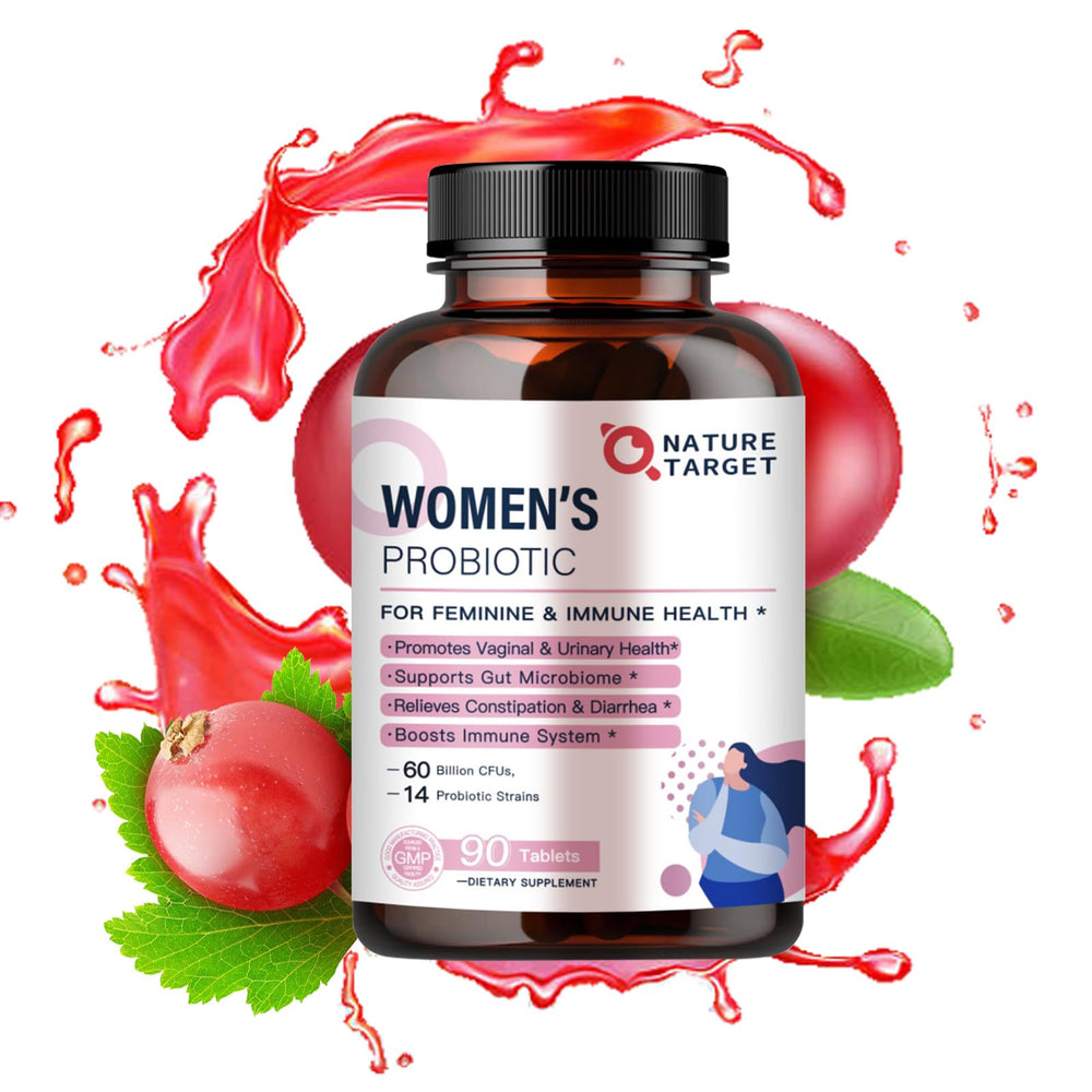 90 tablets for a 45-day supply in Nature Target Probiotics for Women.