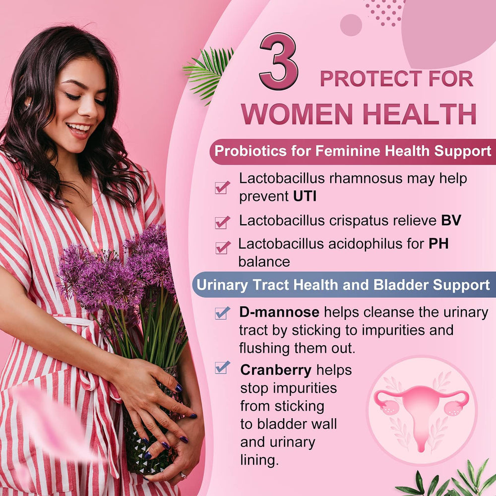 Nature Target Probiotics for Women Cranberry and D-Mannose for urinary health.