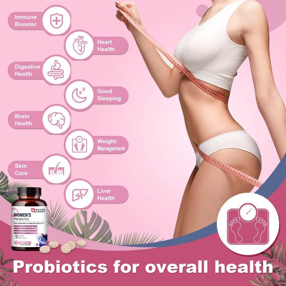 Delayed-release capsule protecting probiotics in Nature Target Probiotics for Women.